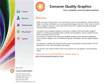Tablet Screenshot of corcoranqualitygraphics.com